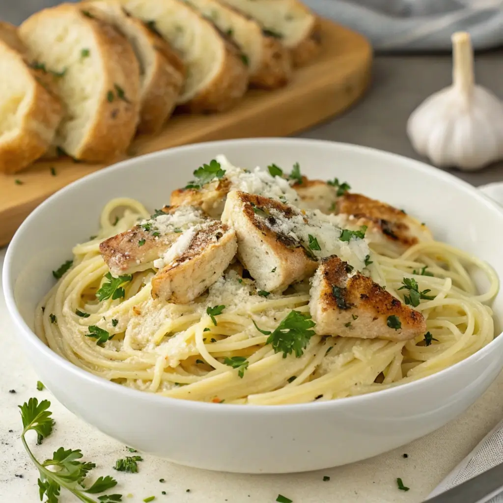 Garlic Parmesan Chicken Pasta