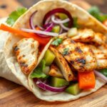 Easy Grilled Chicken Wrap