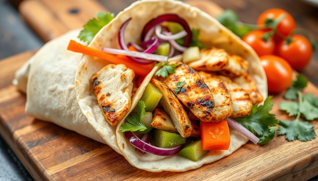 Easy Grilled Chicken Wrap