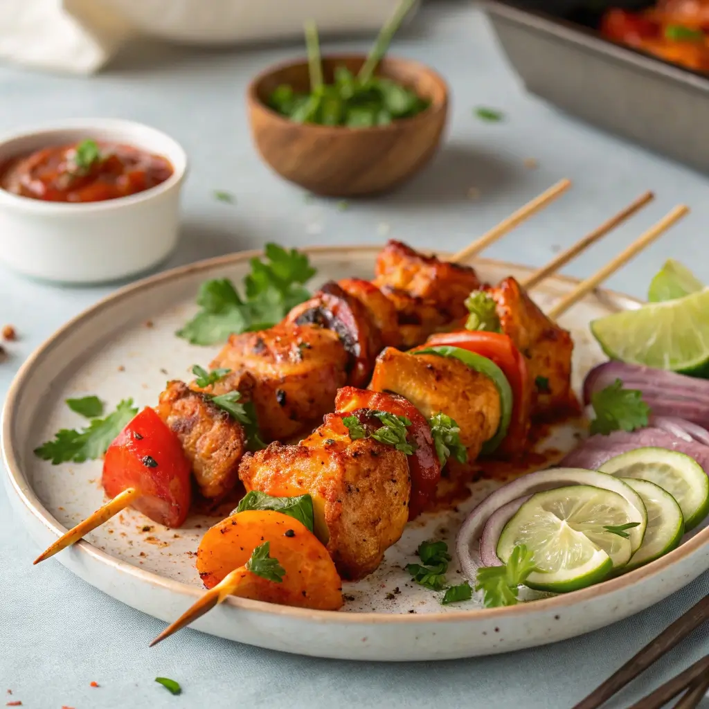 bang bang chicken skewers 