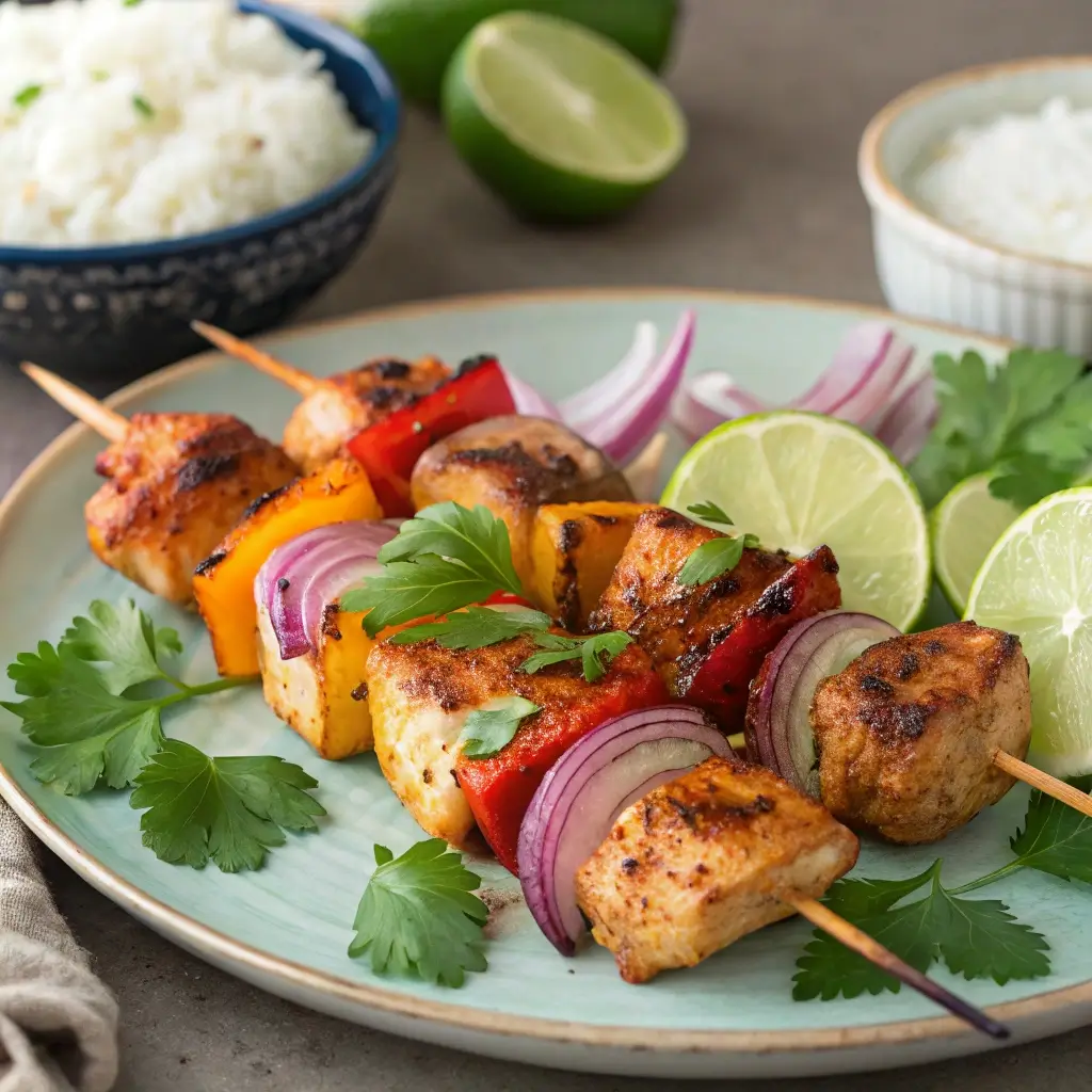 bang bang chicken skewers