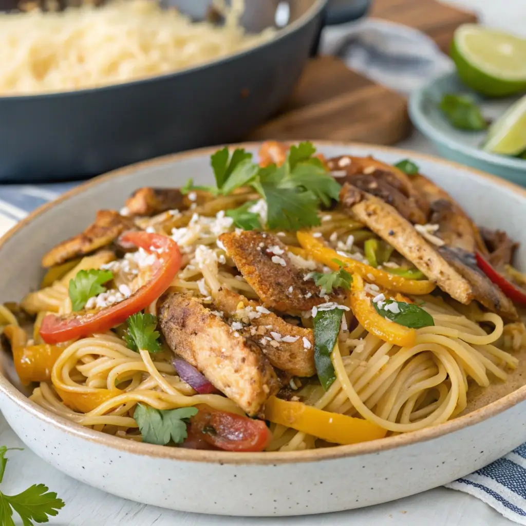 Chicken Fajita Pasta Recipe