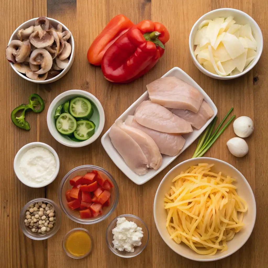 Brazilian Chicken Stroganoff Ingredients