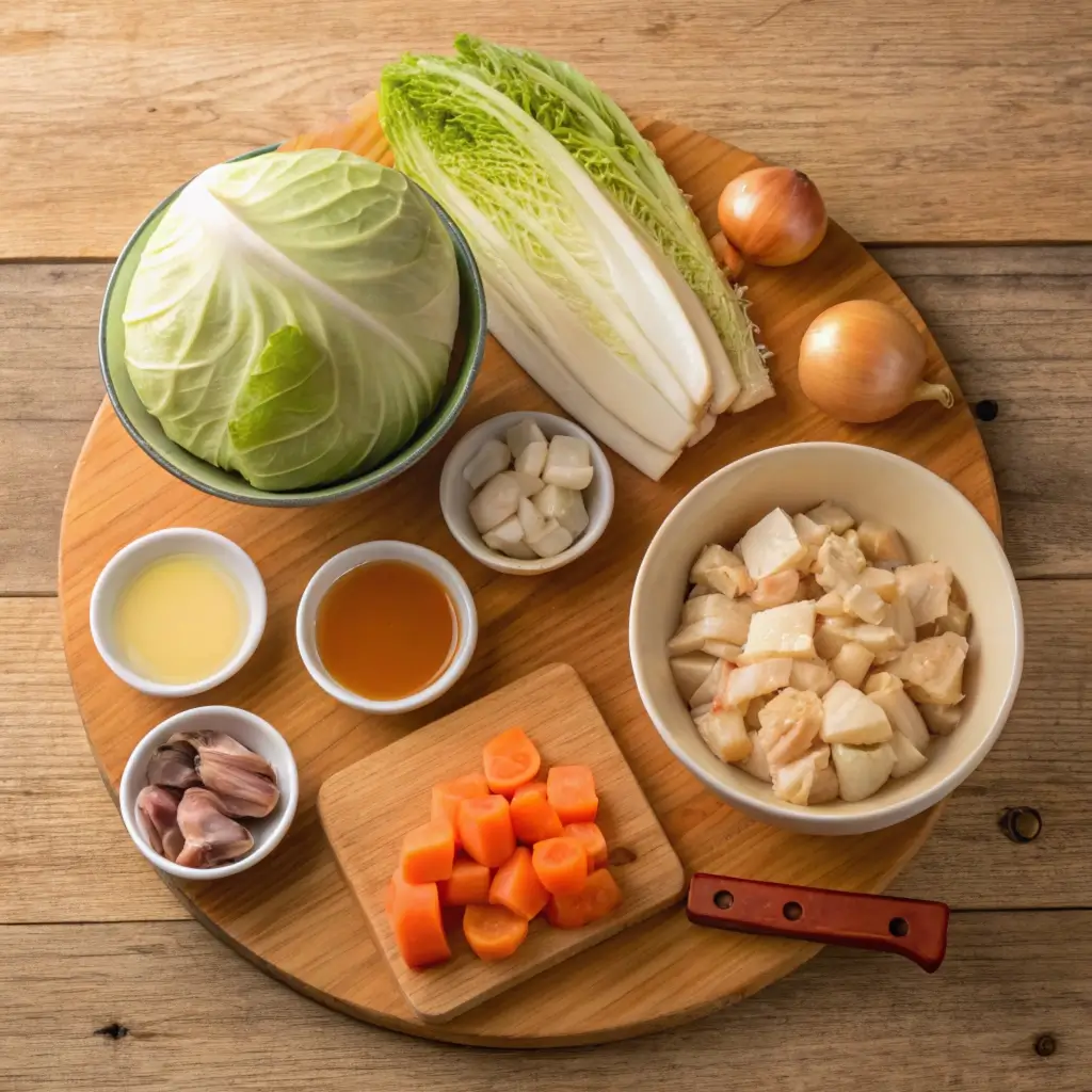 ingredients chicken cabbage soup