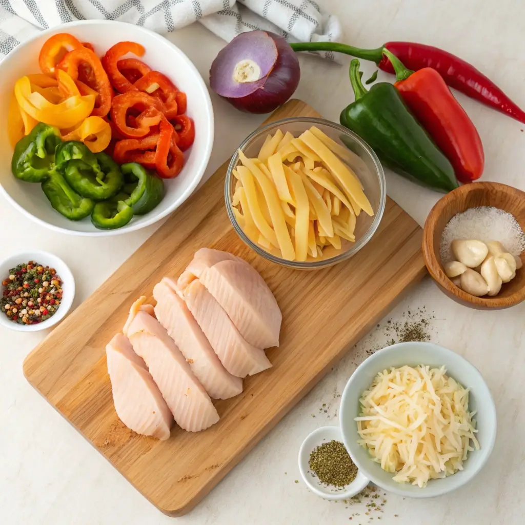 Chicken Fajita Pasta ingredients