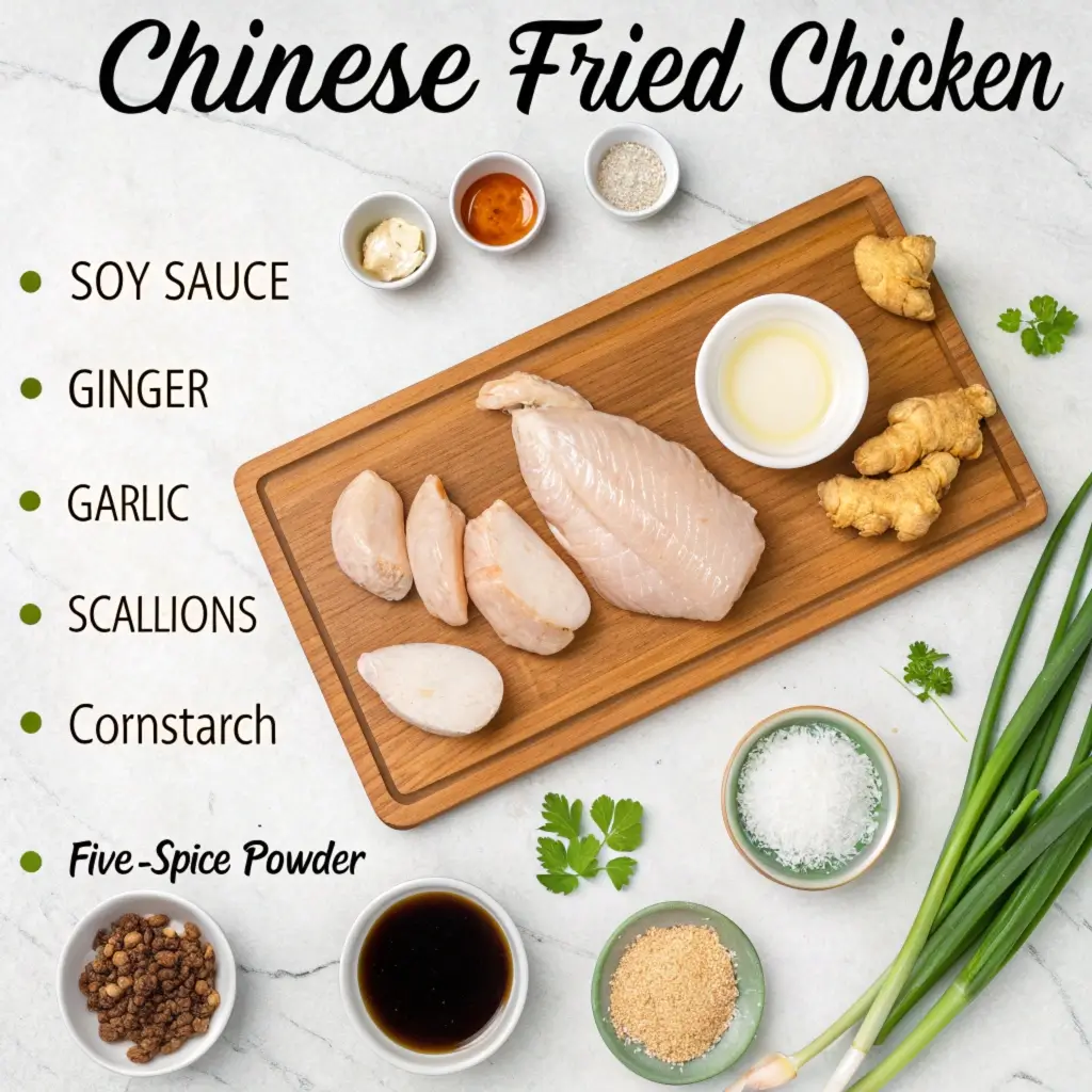 Chinese Fried Chicken Recipe ingredients