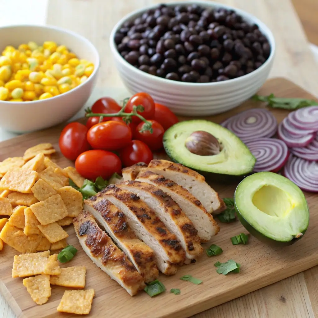 Southwest Chicken Salad ingredients